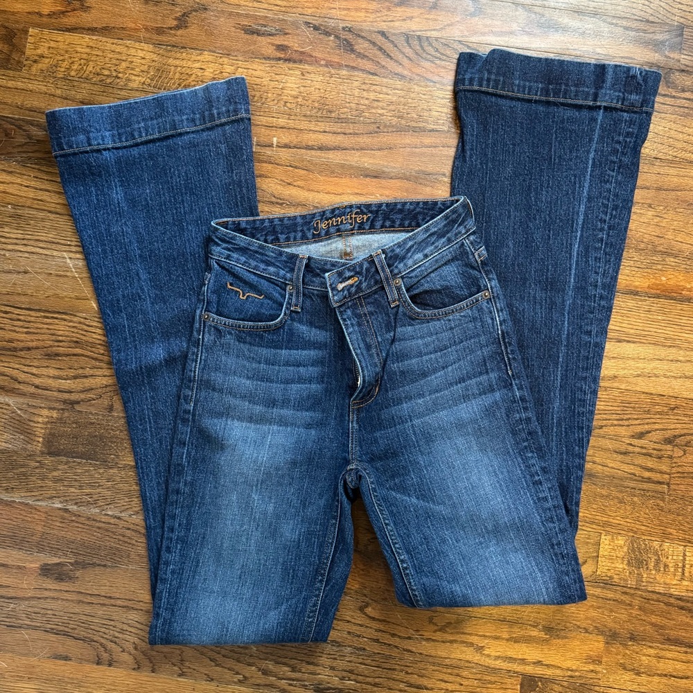 Jennifer Kimes Ranch Jeans High Rise Trouser Size: 0/36